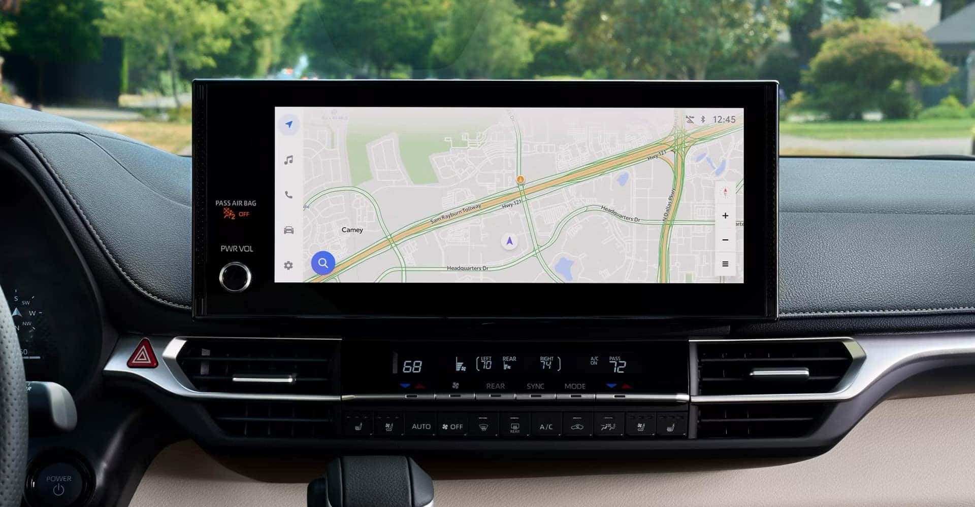 Navigation screen 2025 Toyota Sienna