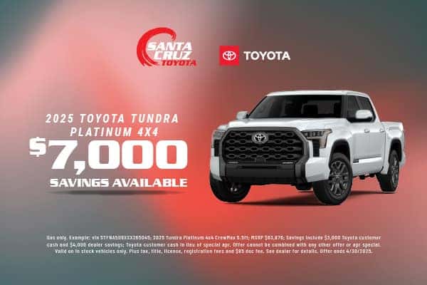 2025 Tundra April offer