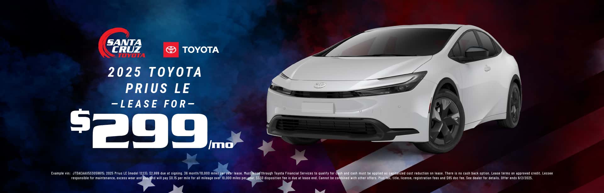 2025 Prius LE May offer