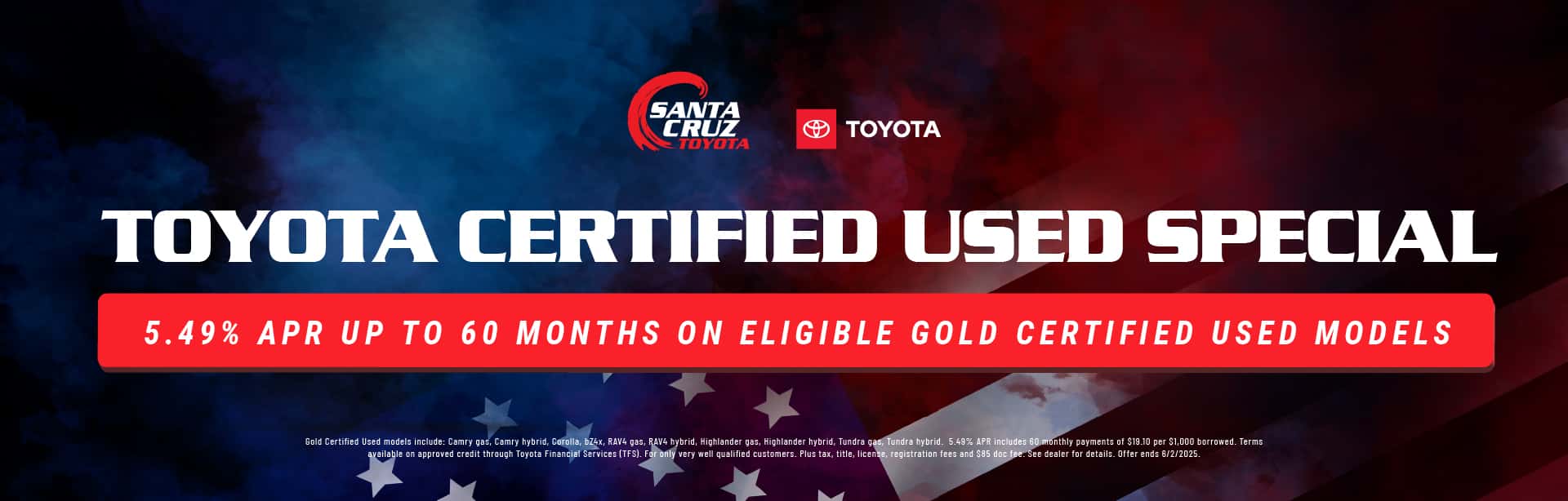 Toyota Certified Used Special May