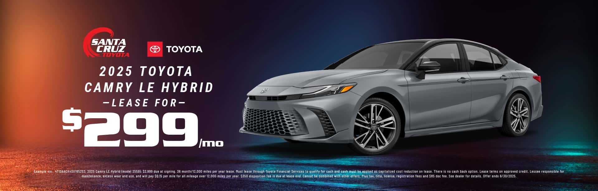 2025 Camry LE Hybrid June offer