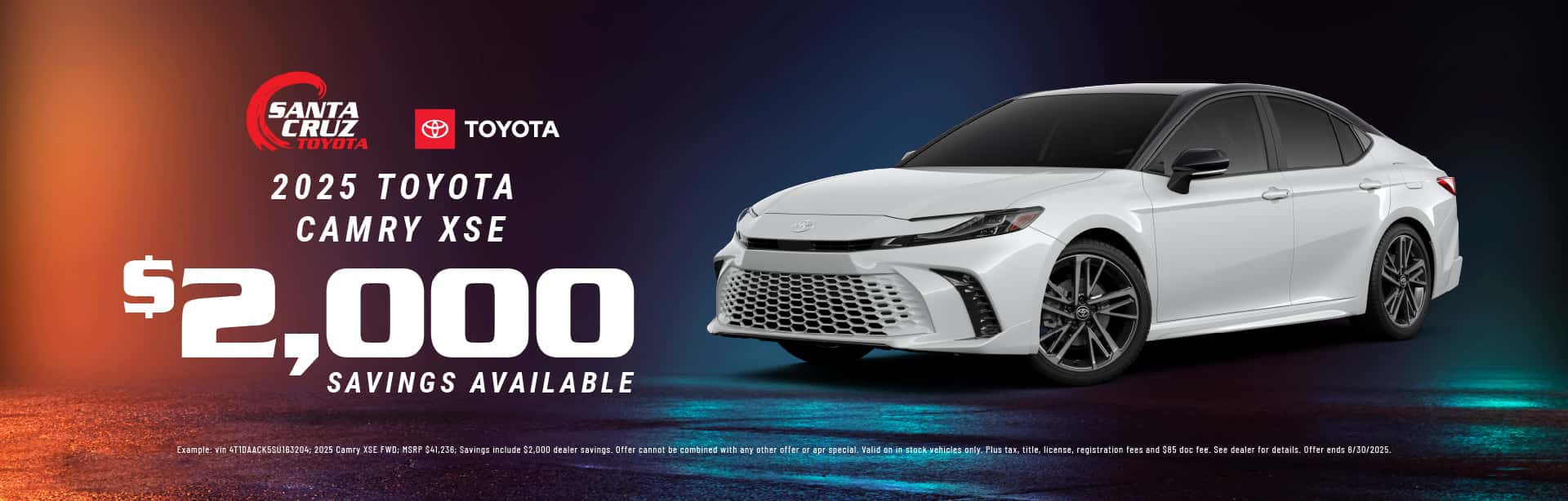 2025 Camry XSE June offer