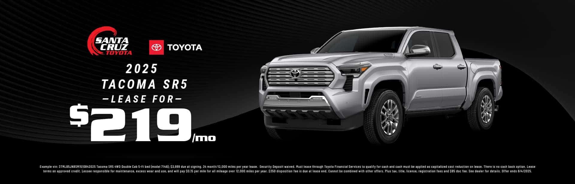 2025 Tacoma SR5 July offer