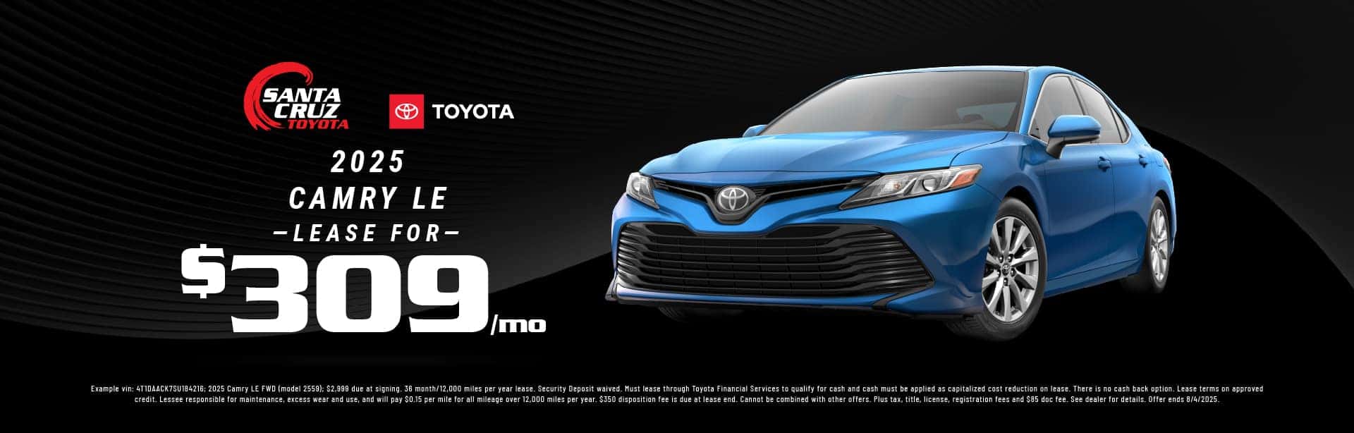 2025 Camry LE July offer