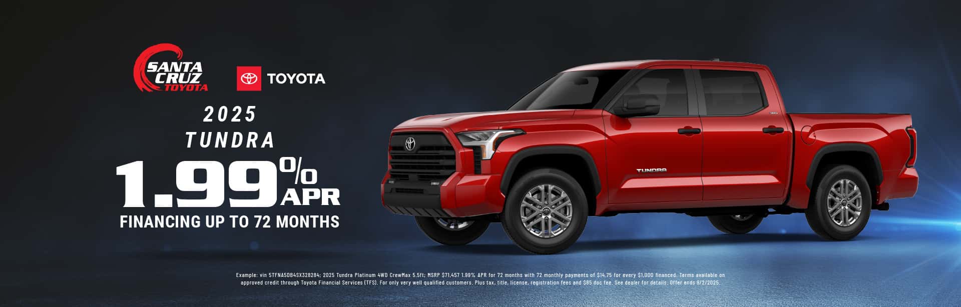 2025 Tundra August offer