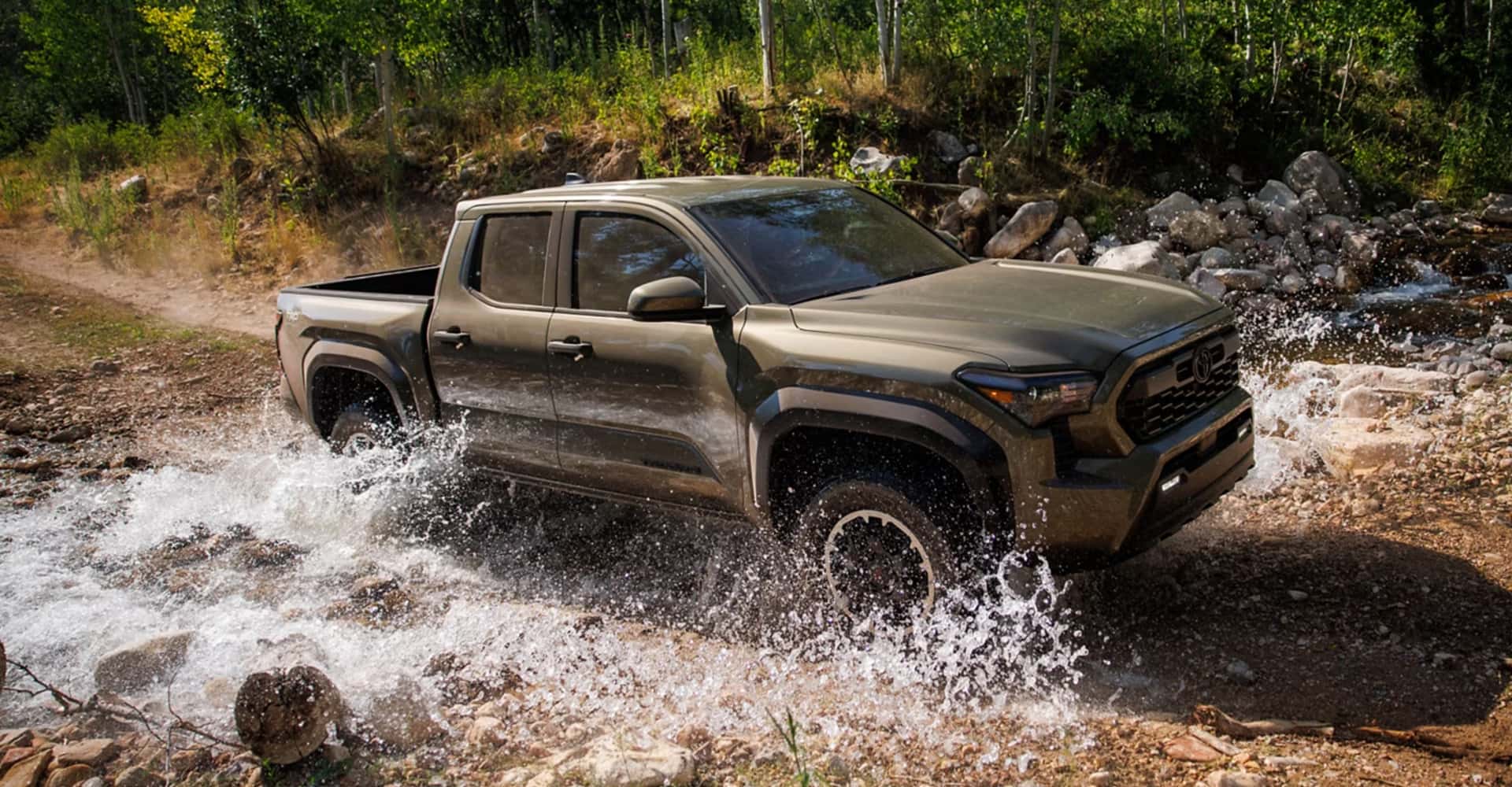 2026 Tacoma driving through mud