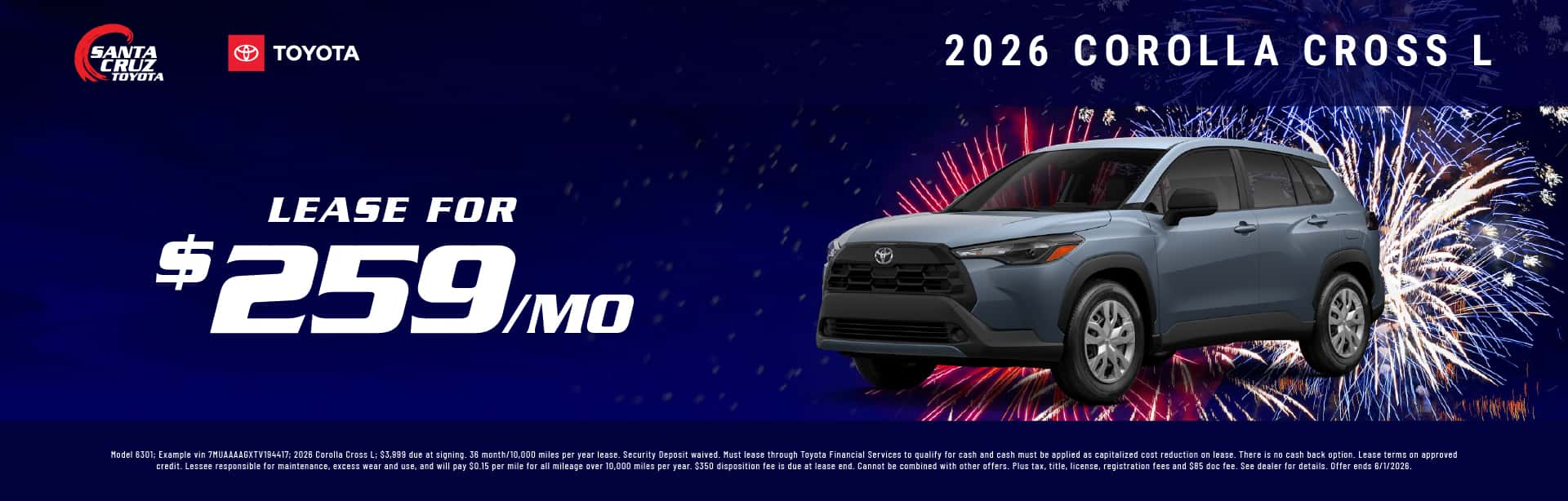 2026 Corolla Cross May offer