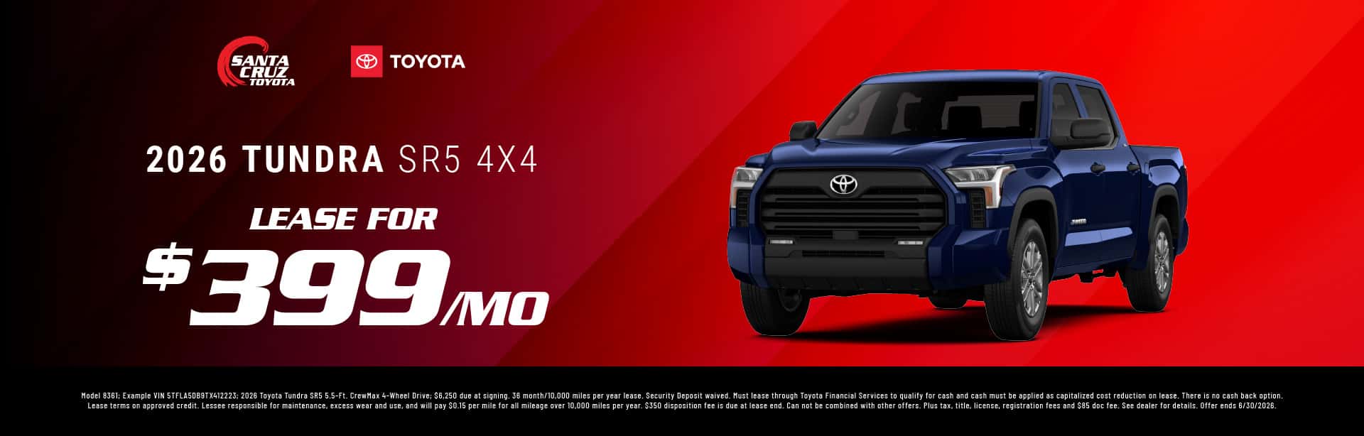 2026 Tundra June 2026 offer