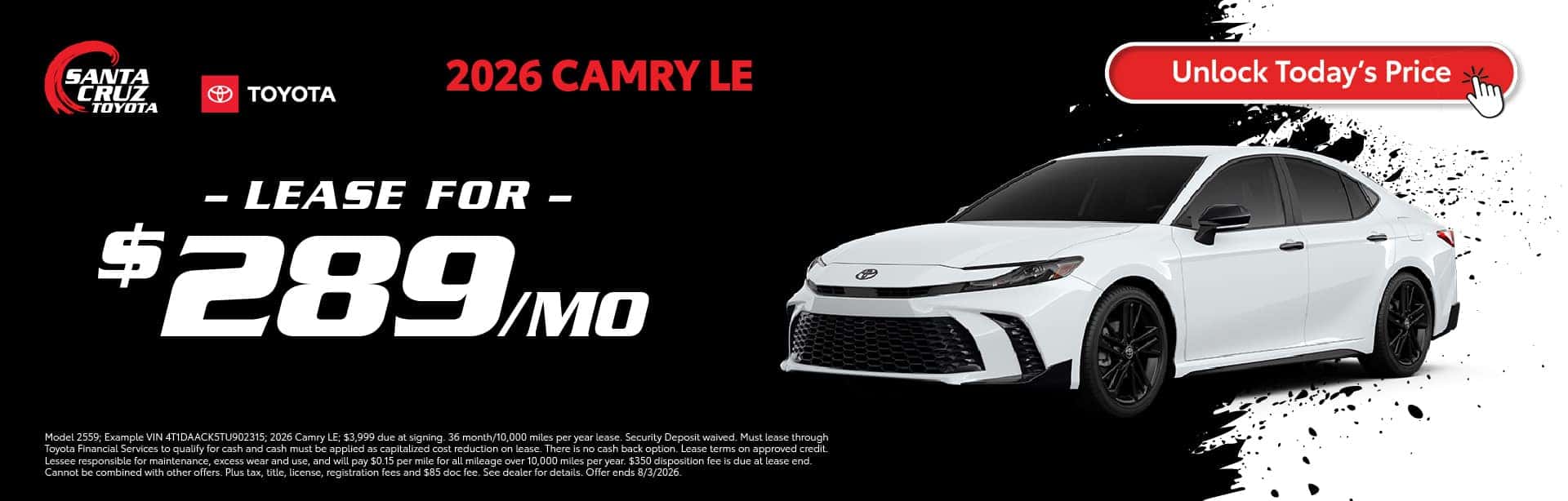 2026 Camry July offers