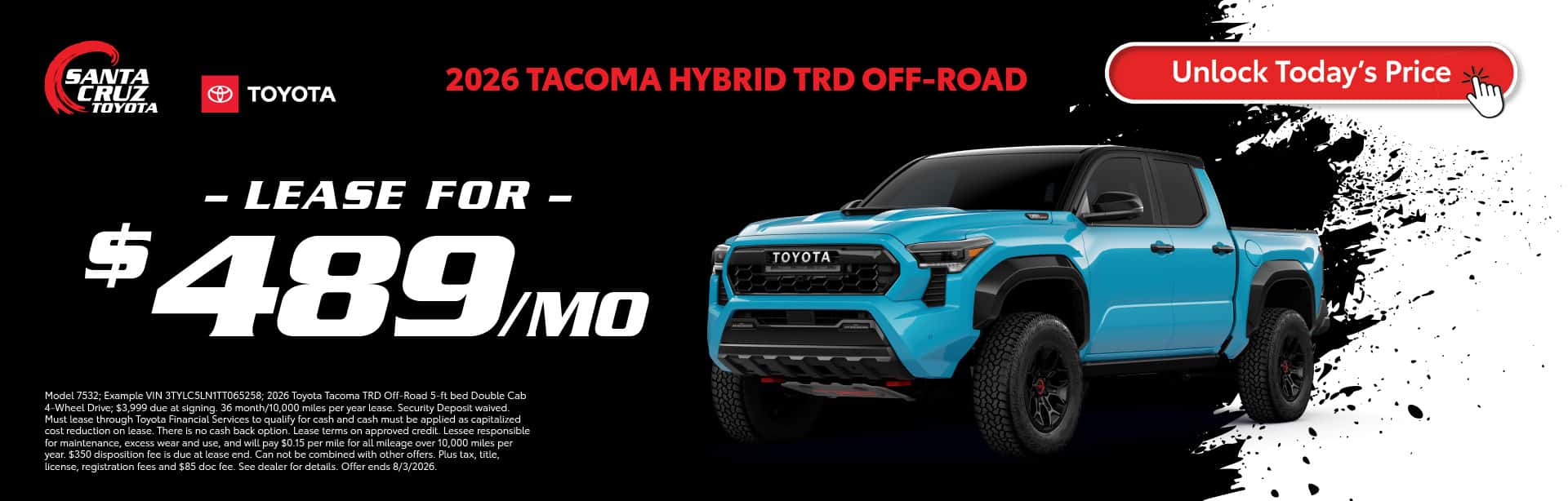 2026 Tacoma Hybrid July offers