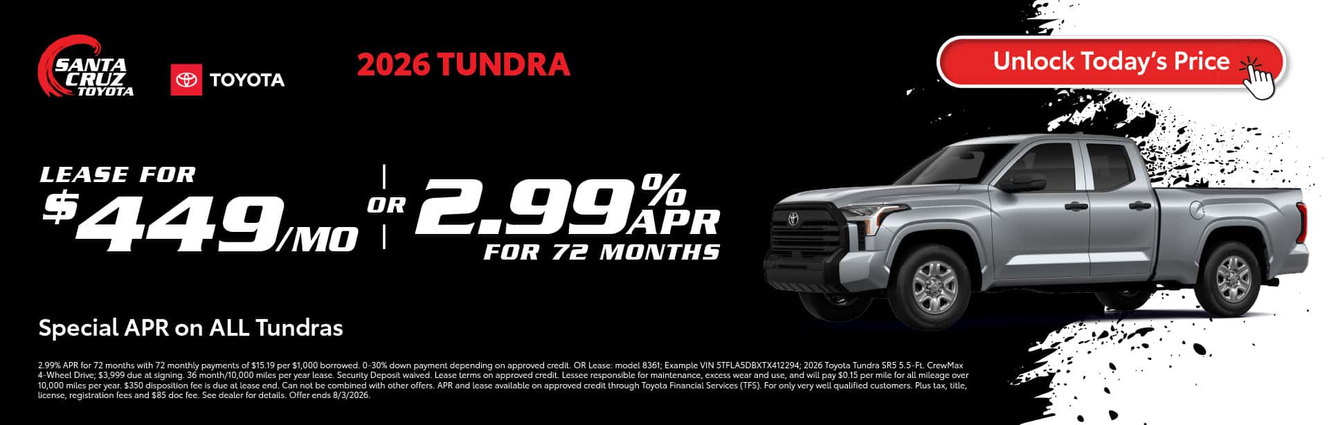 2026 Tundra July offer