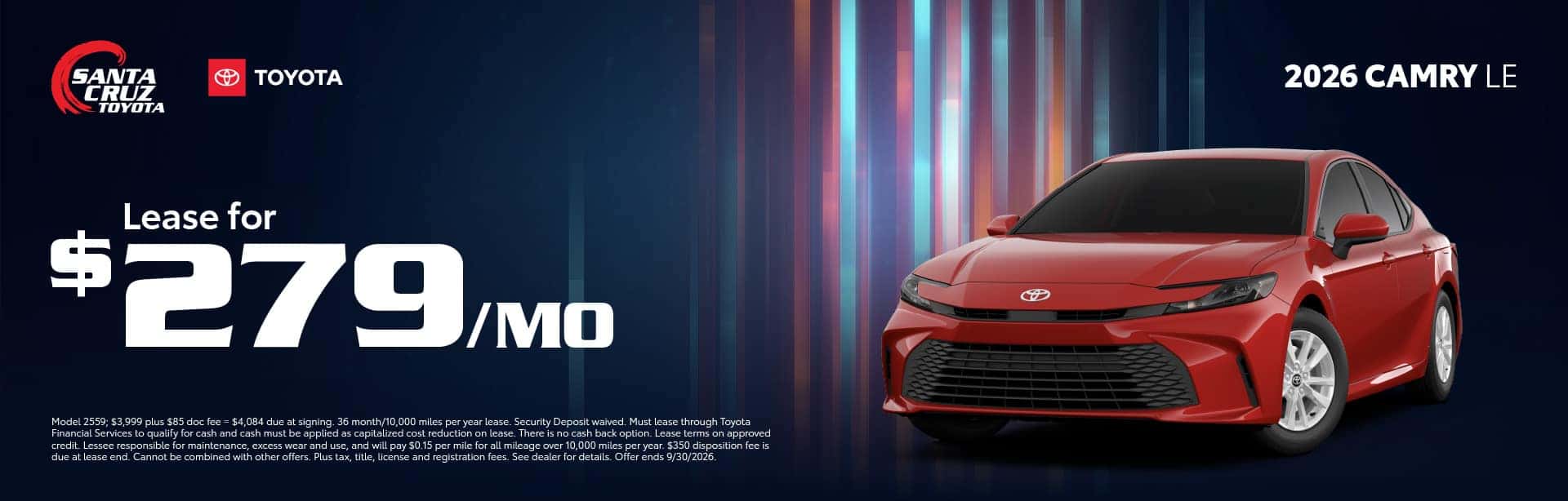 2026 Camry September offer