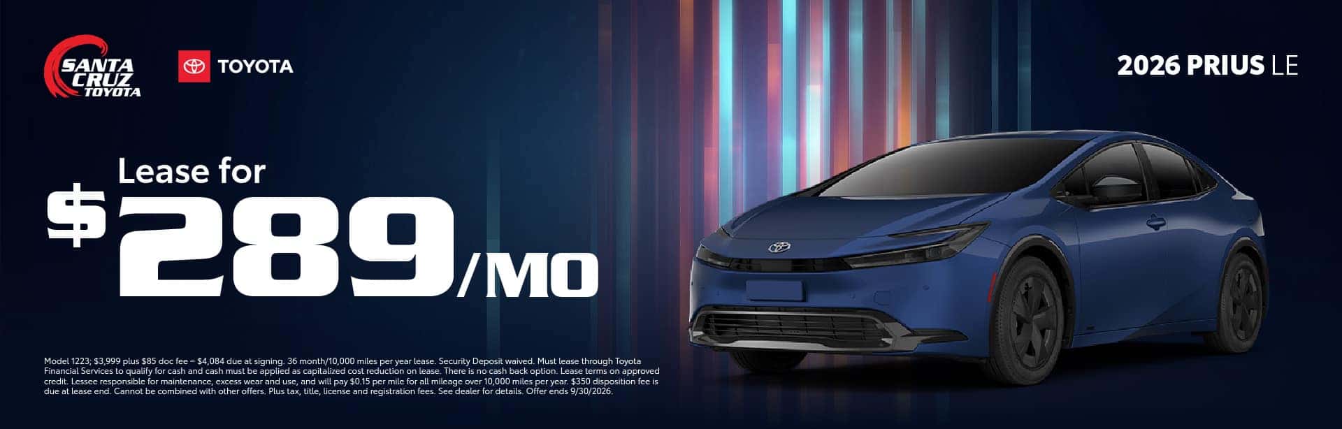 2026 Prius September offer