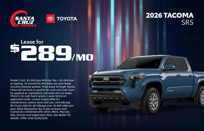 2026 Tacoma SR5 September offer