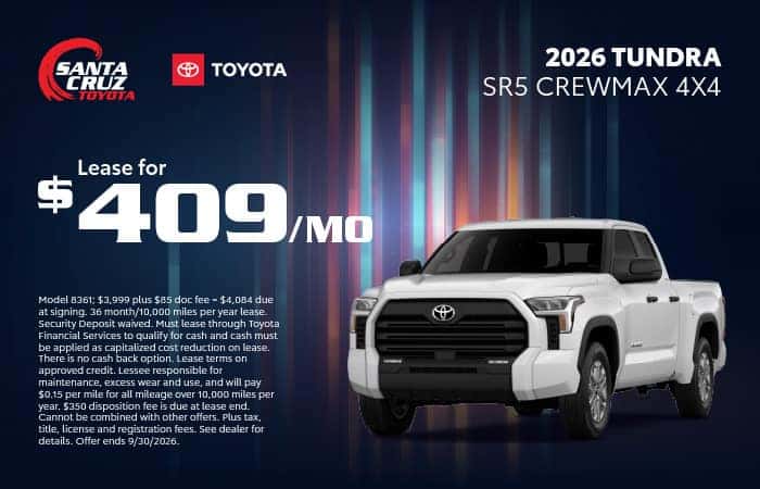 2026 Tundra SR5 September offer