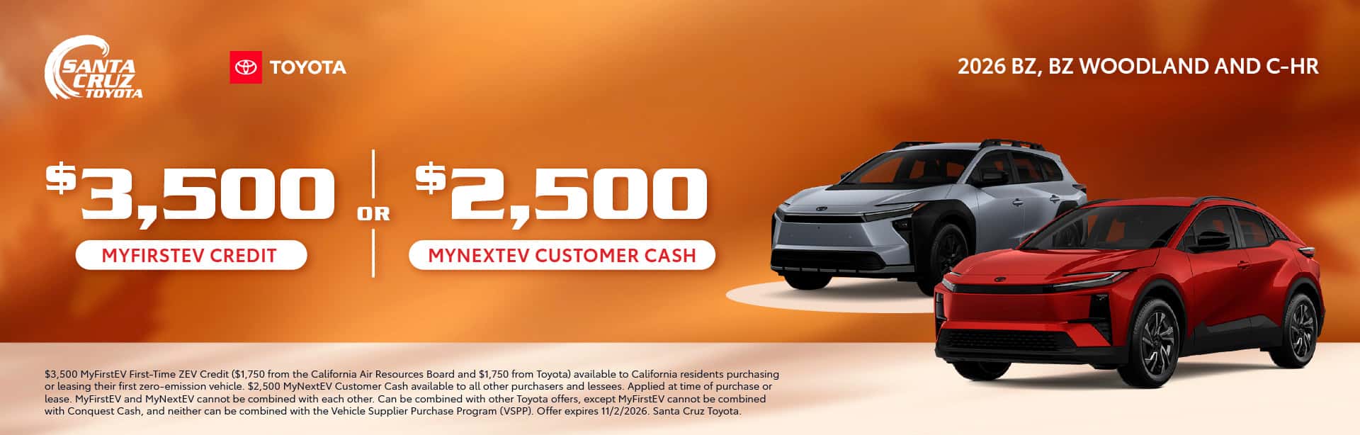 2026 bZ, bZ Woodland, C-HR offer October 2026