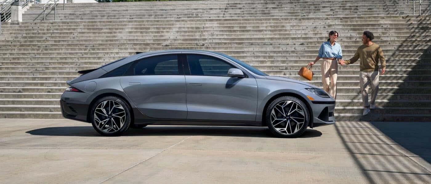2024 Hyundai Ioniq 6 Exterior In Front Of Steps