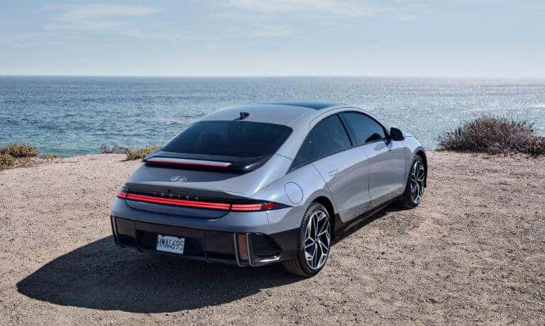 2024 Hyundai Ioniq 6 Exterior Looking Over Ocean