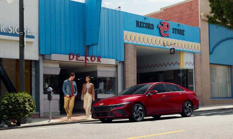 2024 Hyundai Elantra Exterior Parked Outside Record Store