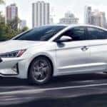 White 2020 Hyundai Elantra on City Road