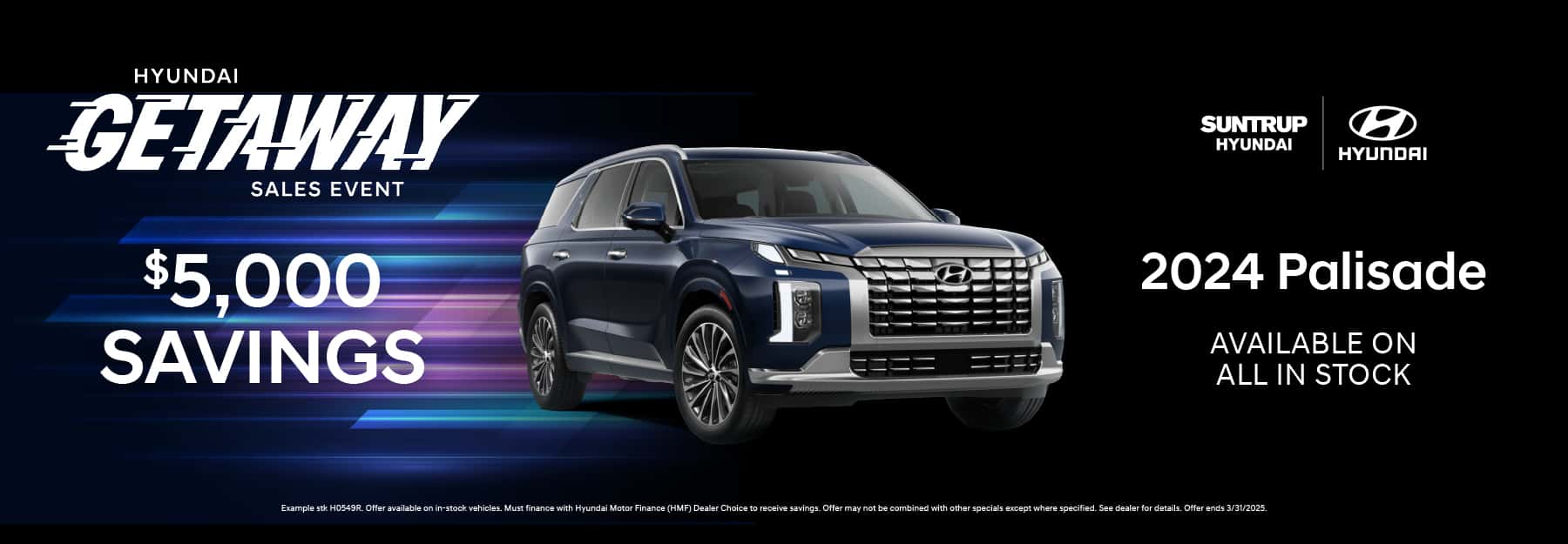 2024 Palisade March offer