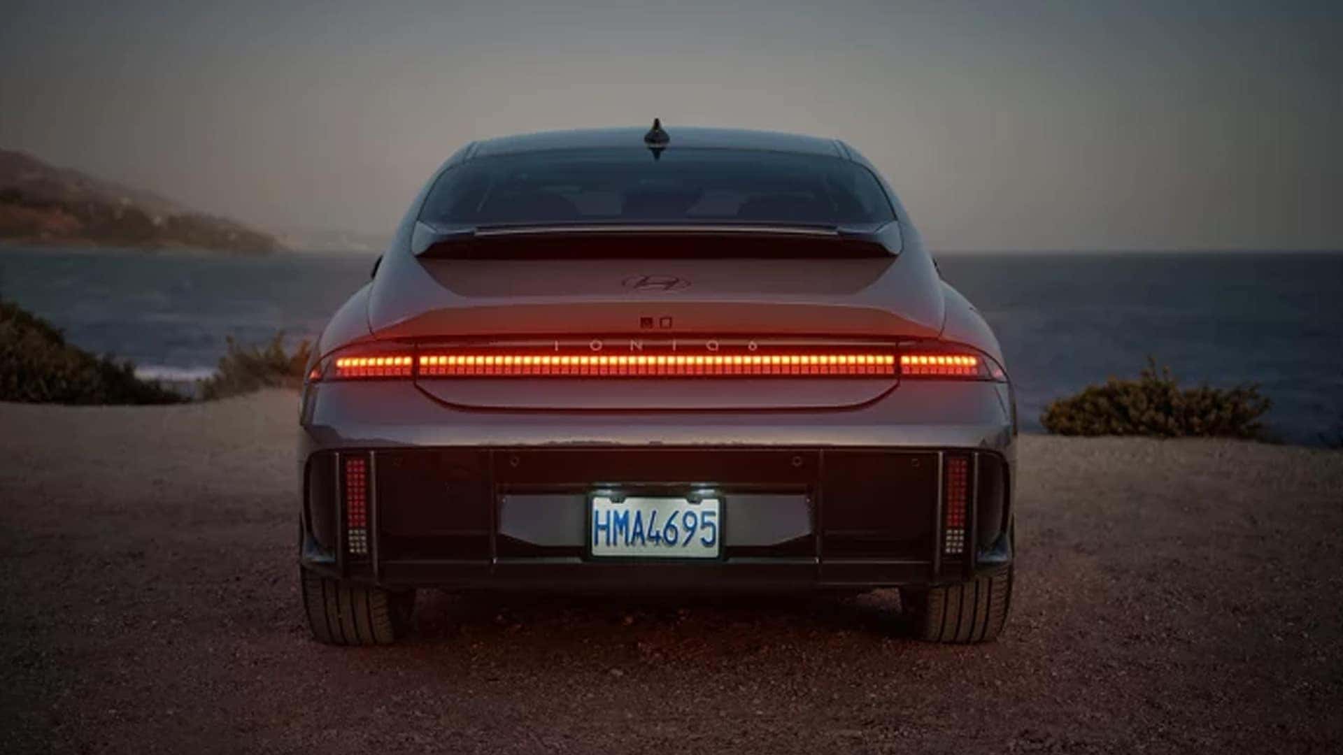 Back View of Lights on 2025 Ioniq 6