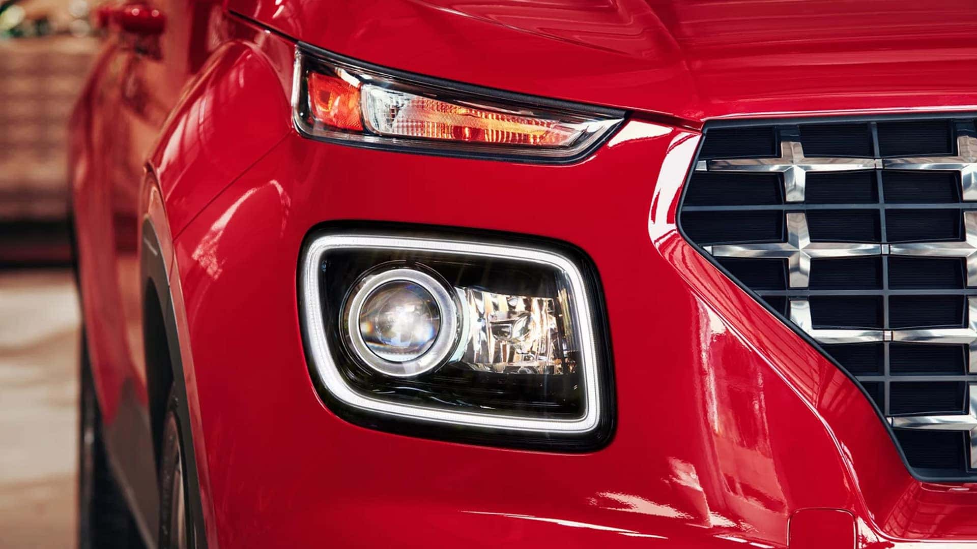 Close Up of 2025 Hyundai Venue Headlights
