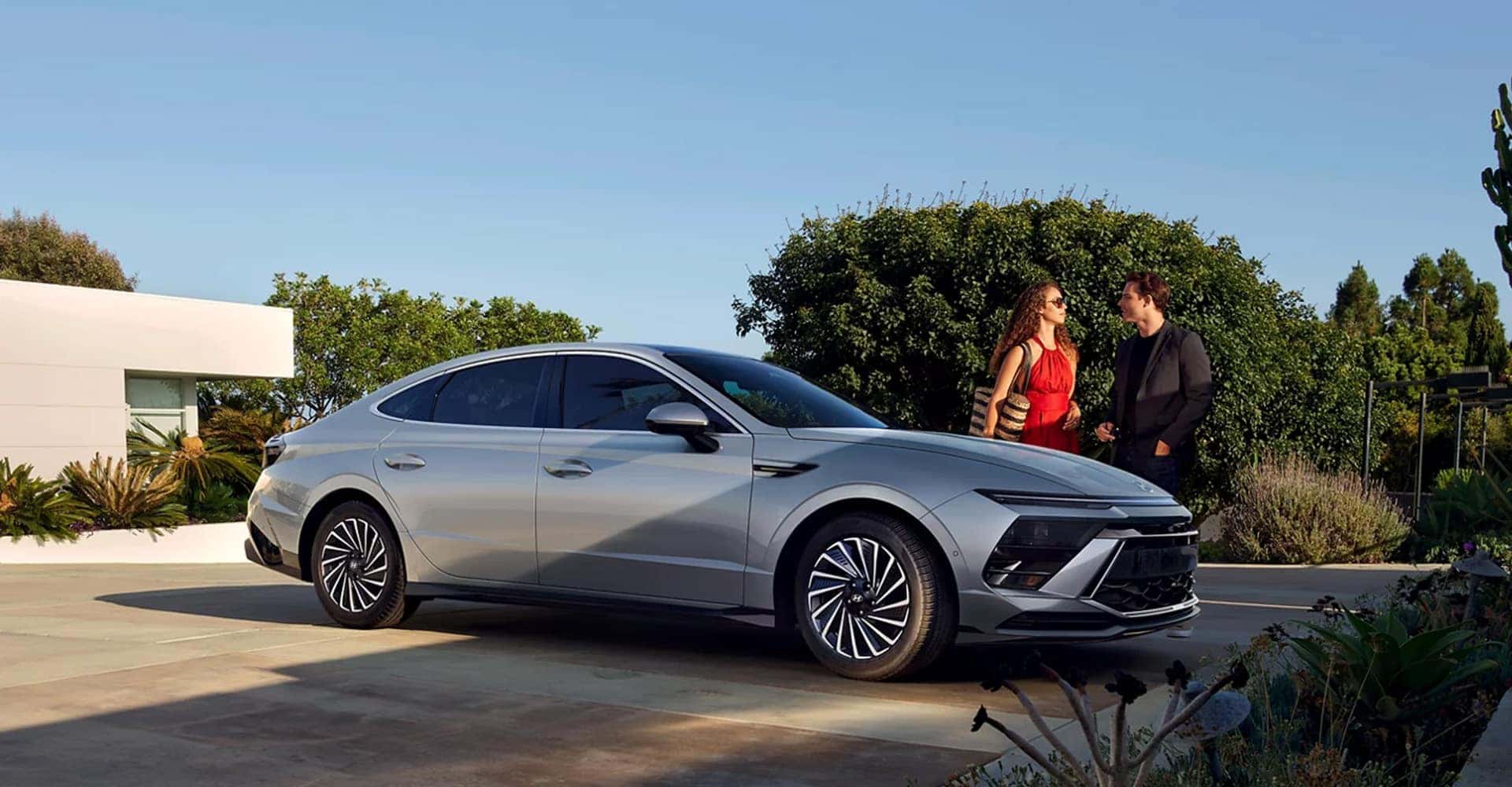Couple with 2025 Hyundai Sonata