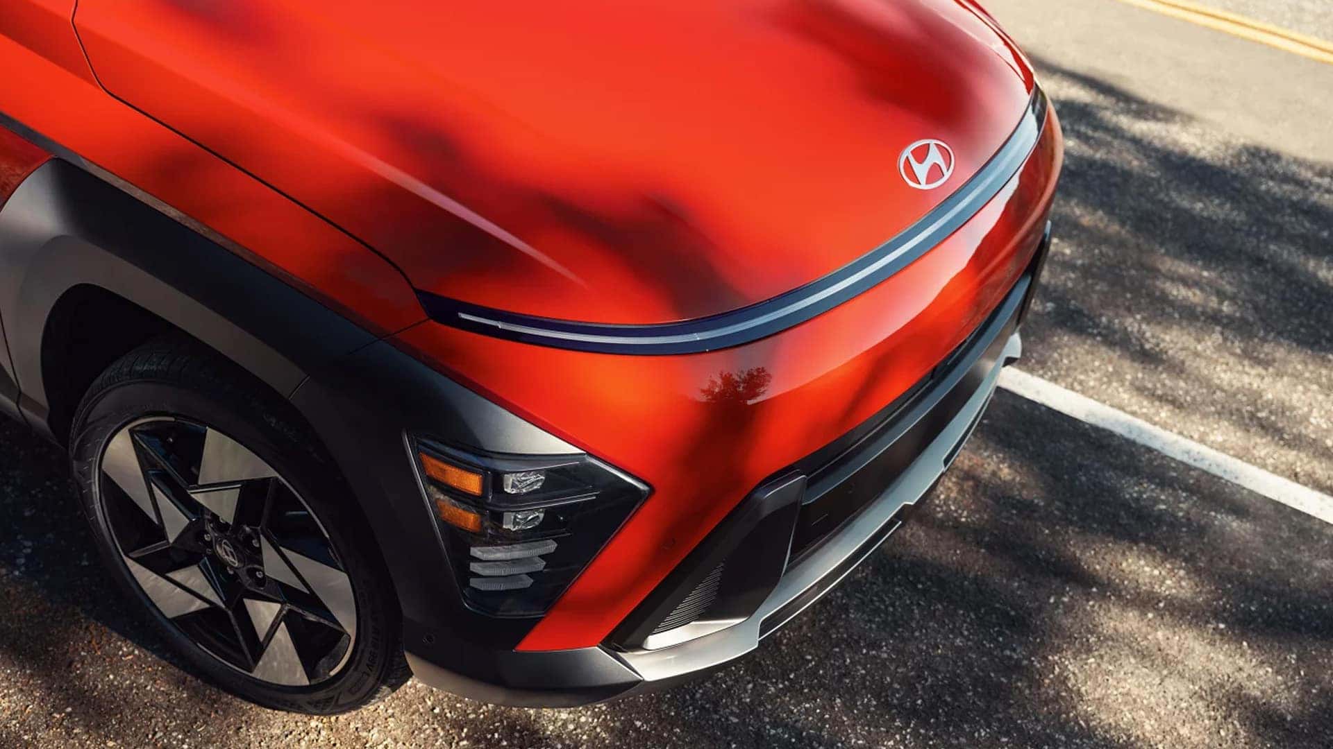 Hyundai Symbol on Front Bumper of 2025 Kona
