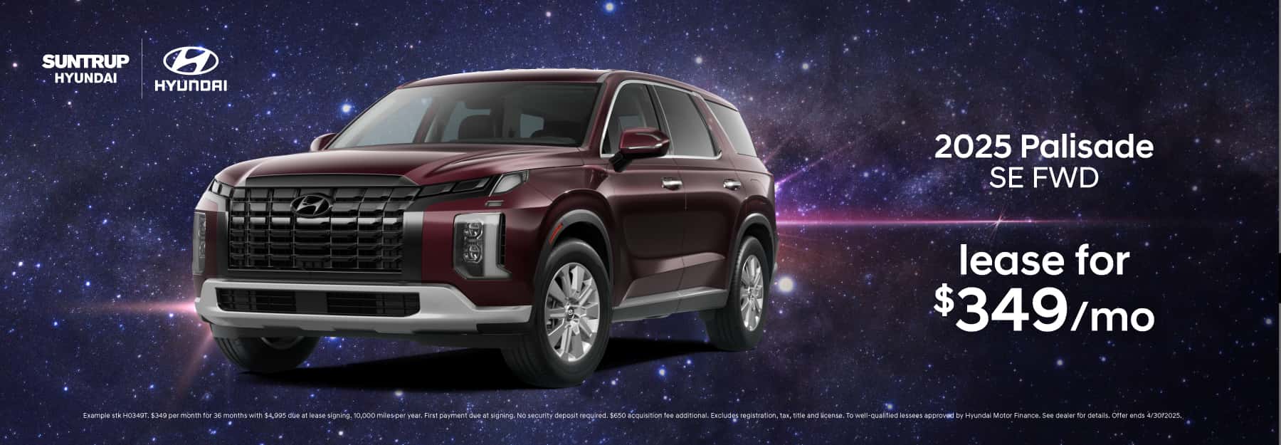 2025 Palisade April offer