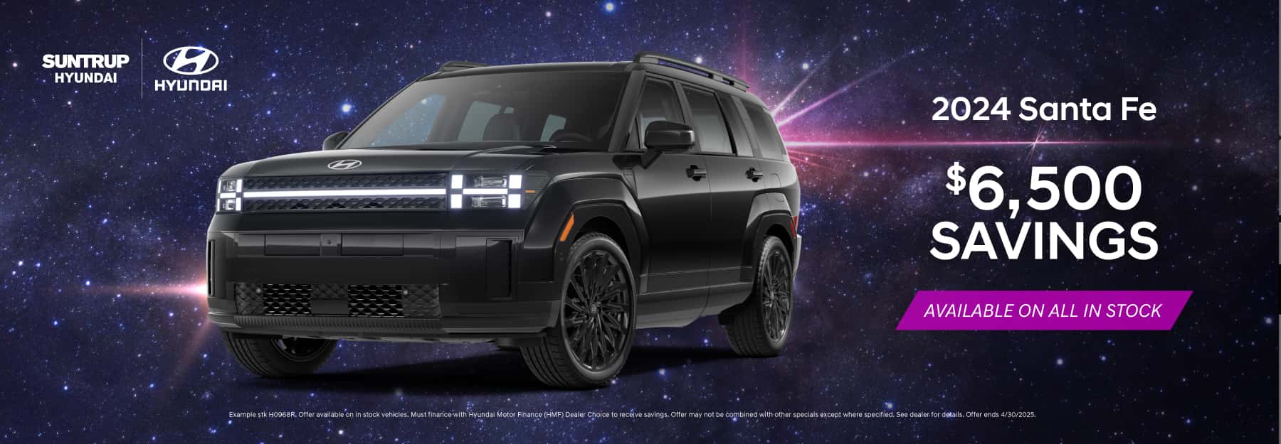 2024 Santa Fe April offer