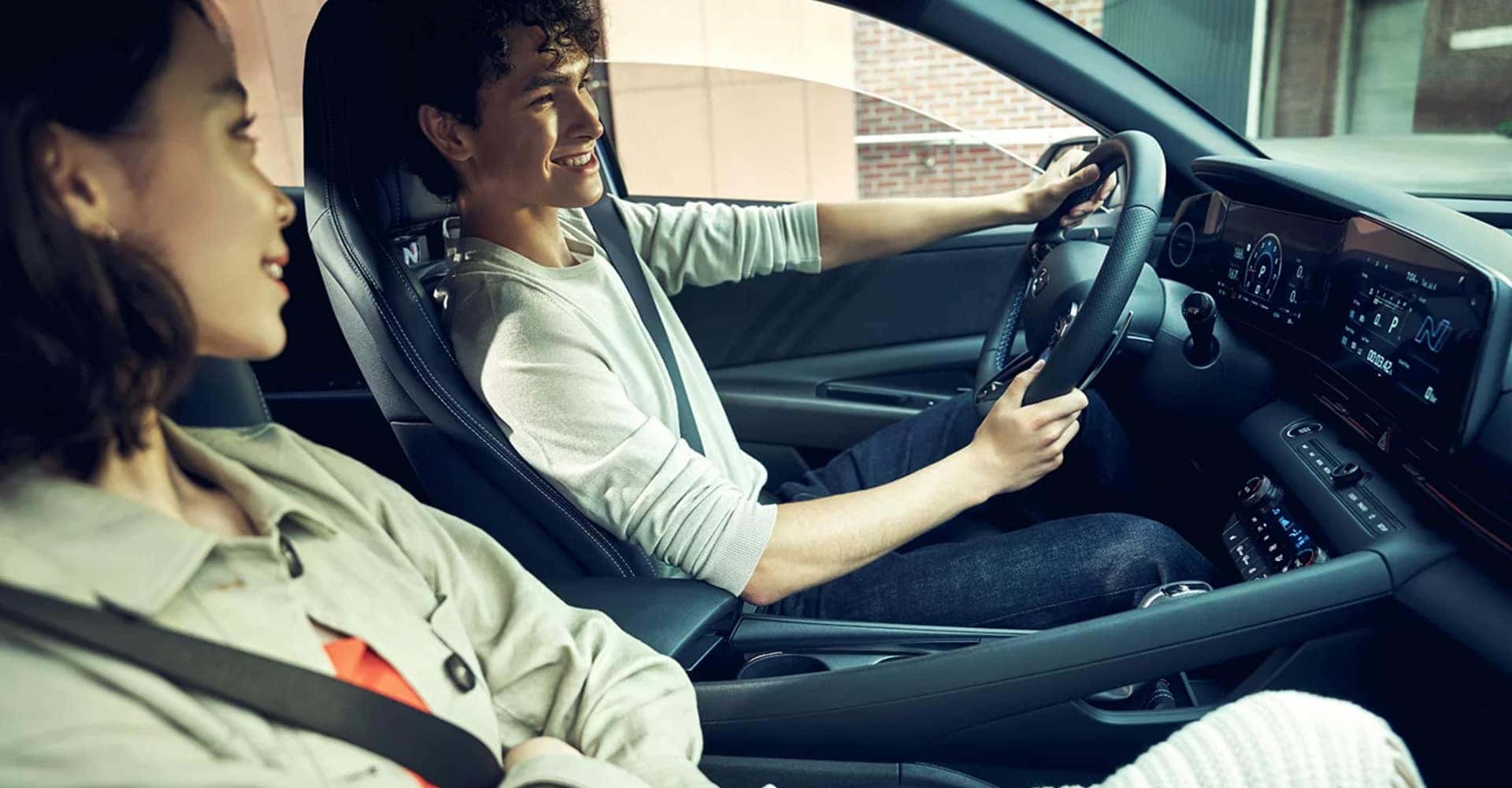 Young man driving 2025 Hyundai Elantra N