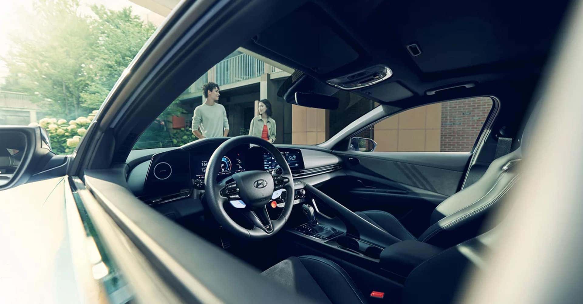 View through front window 2025 Hyundai Elantra N