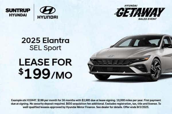2025 Elantra SEL July offer