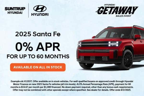 2025 Santa Fe July offer