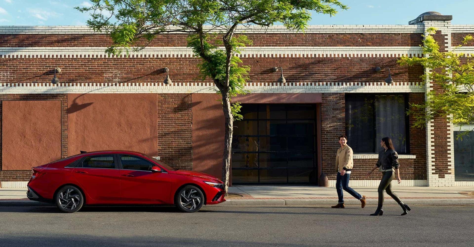 Hyundai Elantra walking