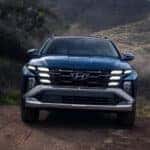 Hyundai Tucson driving up hill
