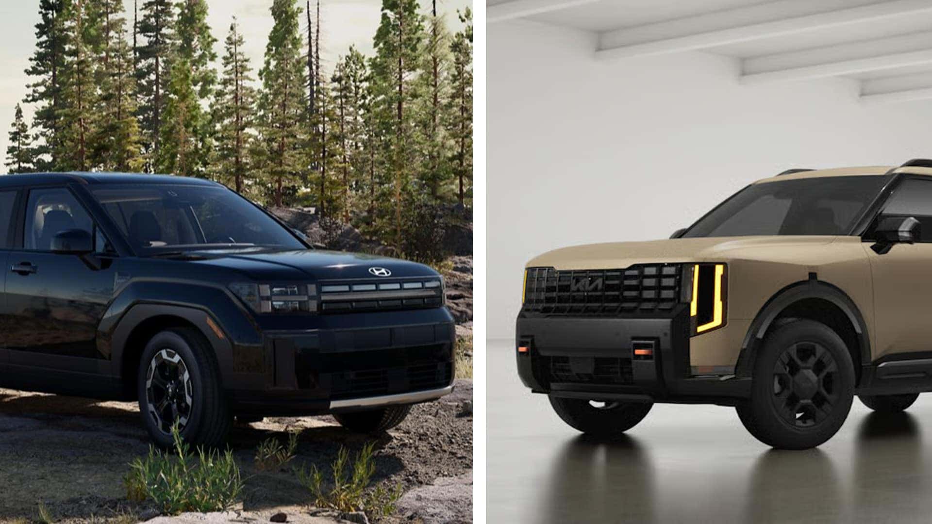 Hyundai Santa Fe Vs Kia Telluride The Ultimate Three Row Suv Showdown