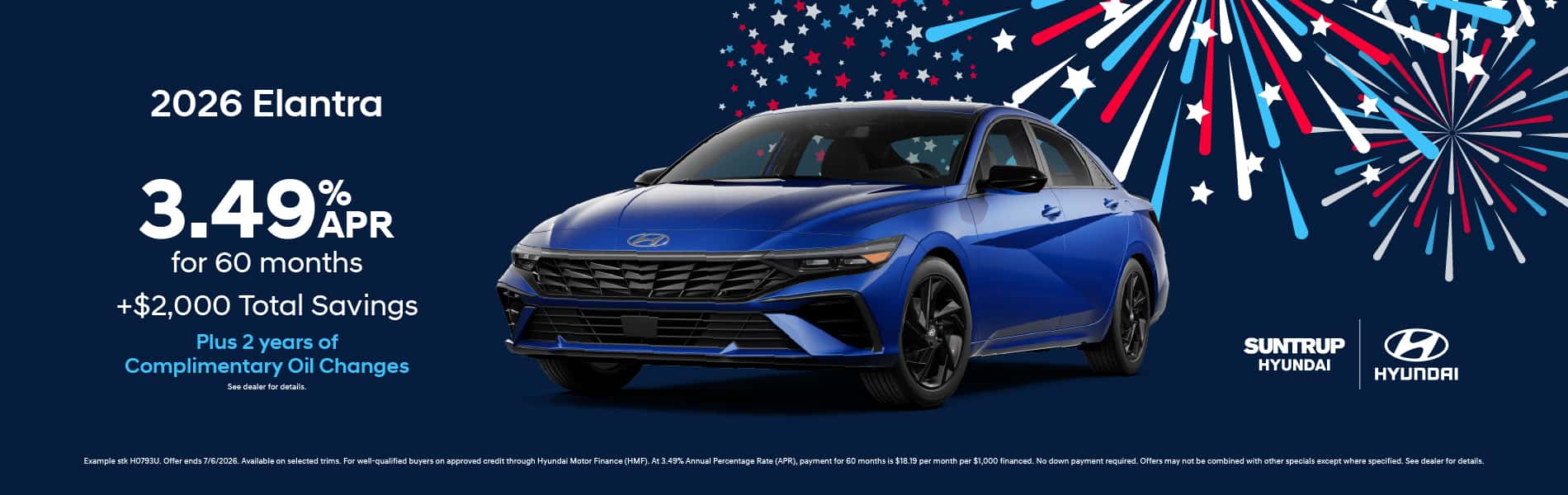 2026 Elantra June 2026 offer