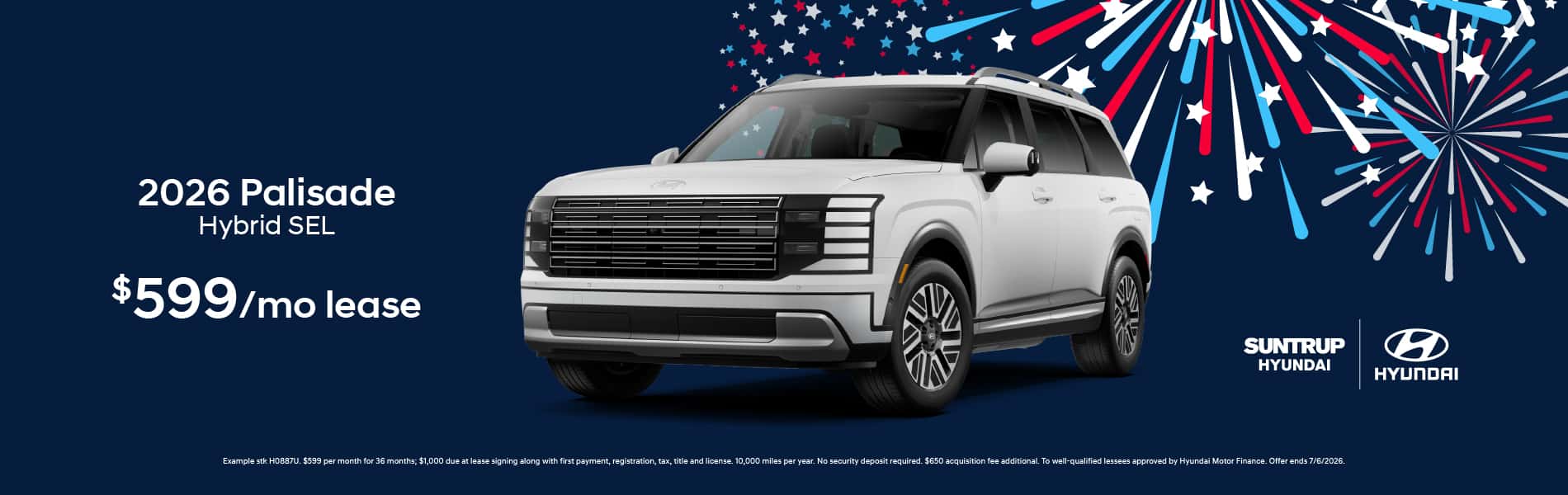 2026 Palisade Hybrid June 2026 offer