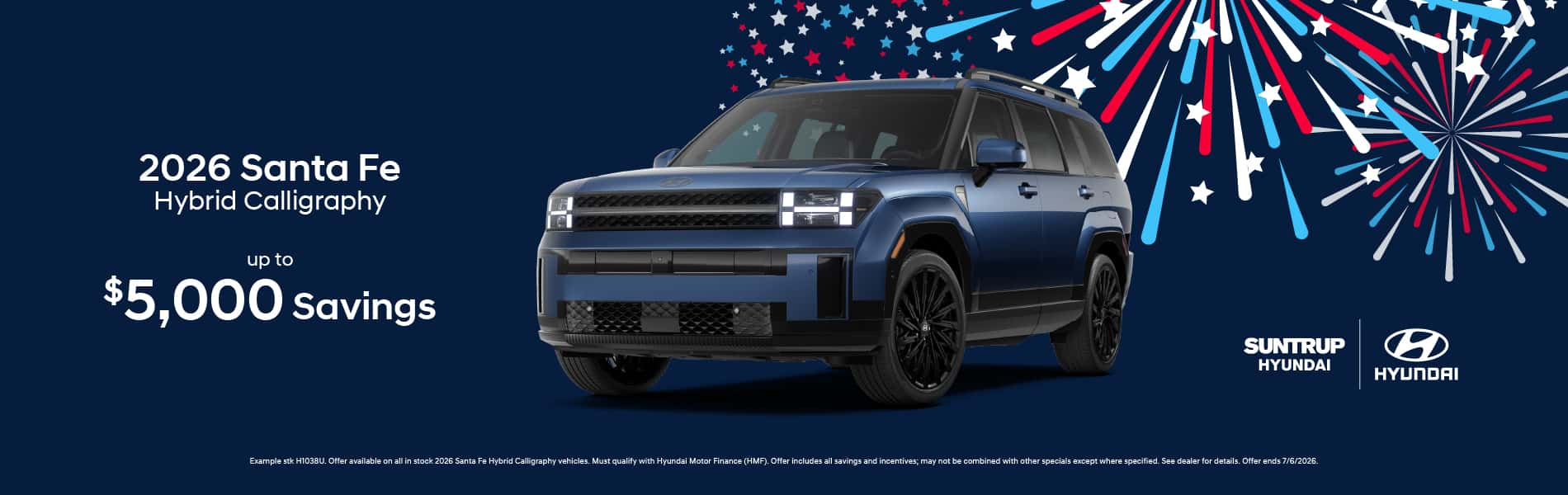 2026 Santa Fe Hybrid June 2026 offer