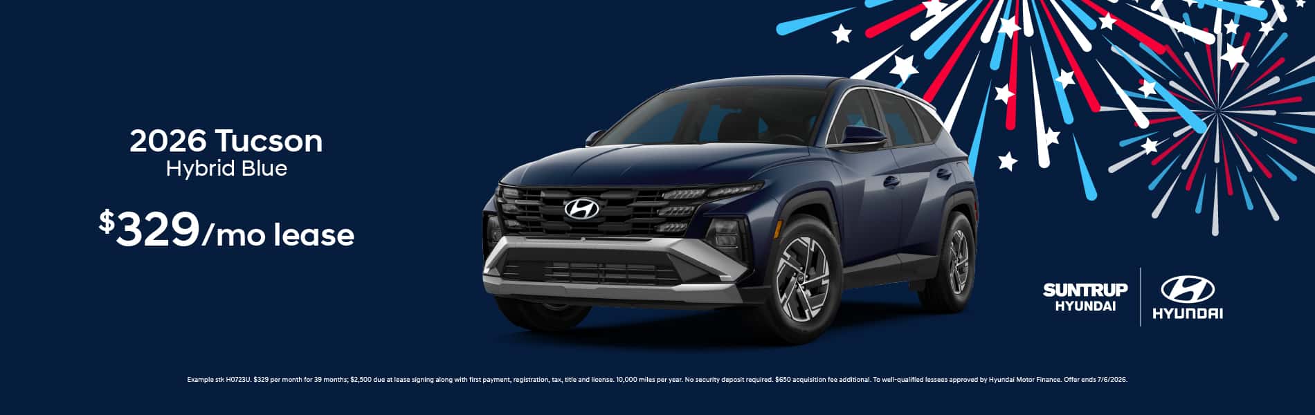 2026 Tucson Hybrid June 2026 offer