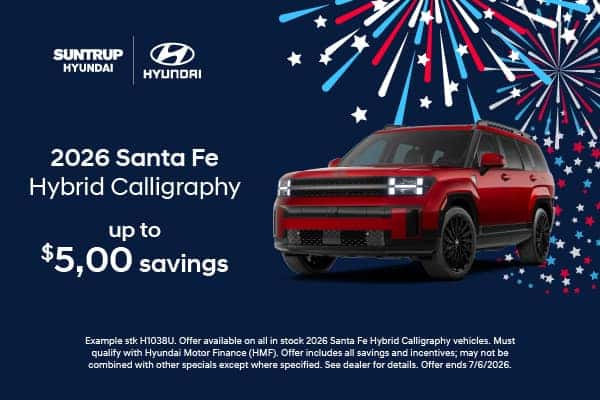 2026 Santa Fe Hybrid June 2026 offer