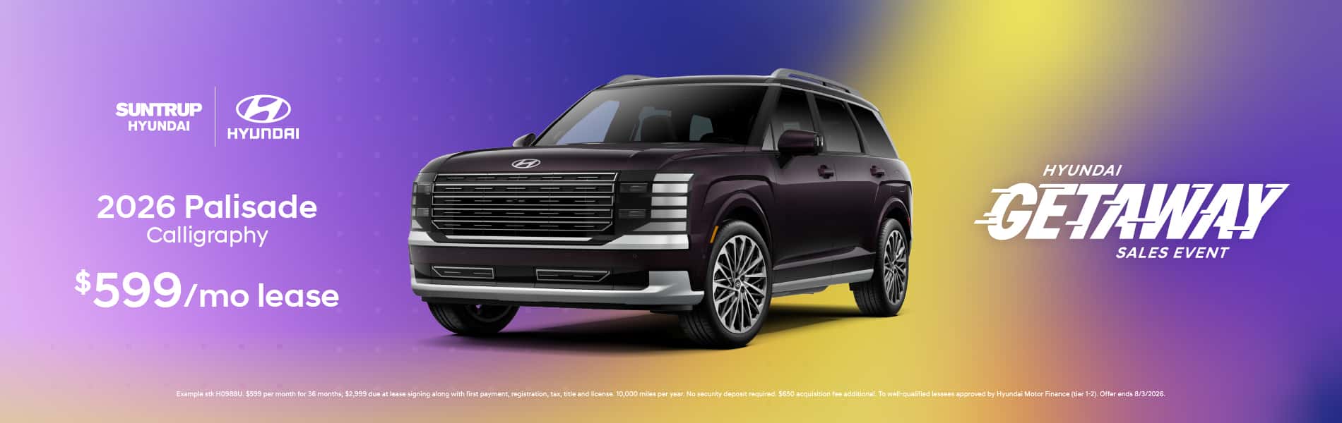 2026 Palisade July offer