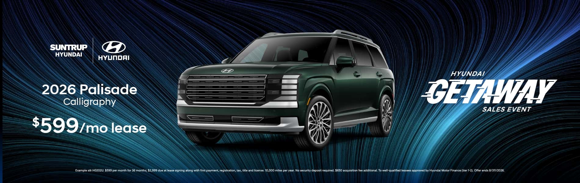 2026 Palisade August offer