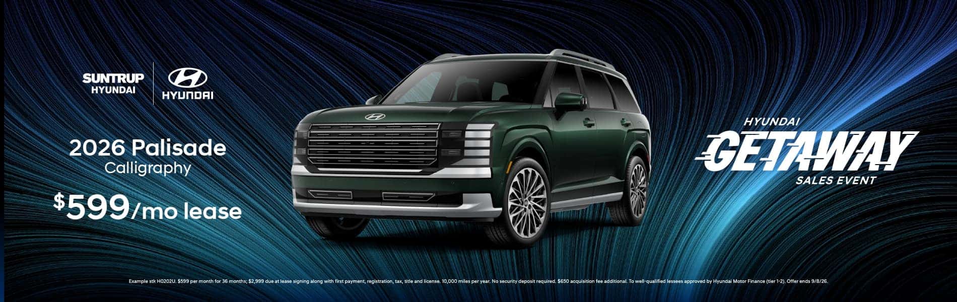 2026 Palisade September offer