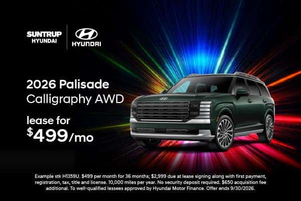 2026 Palisade September offer