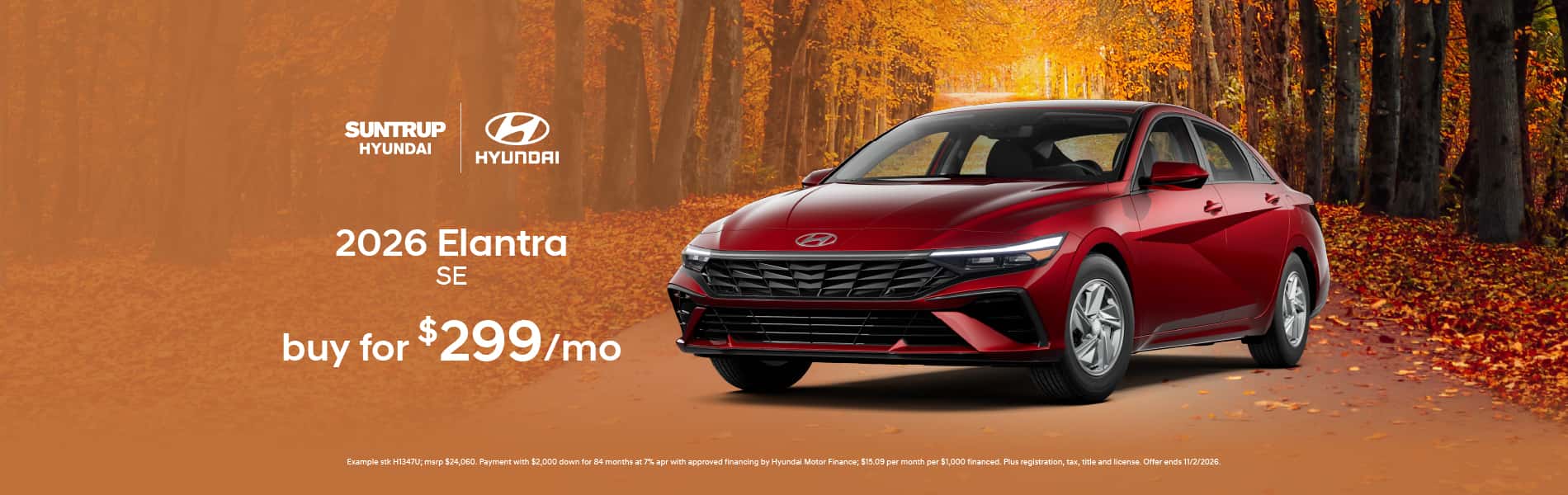 2026 Elantra October offer