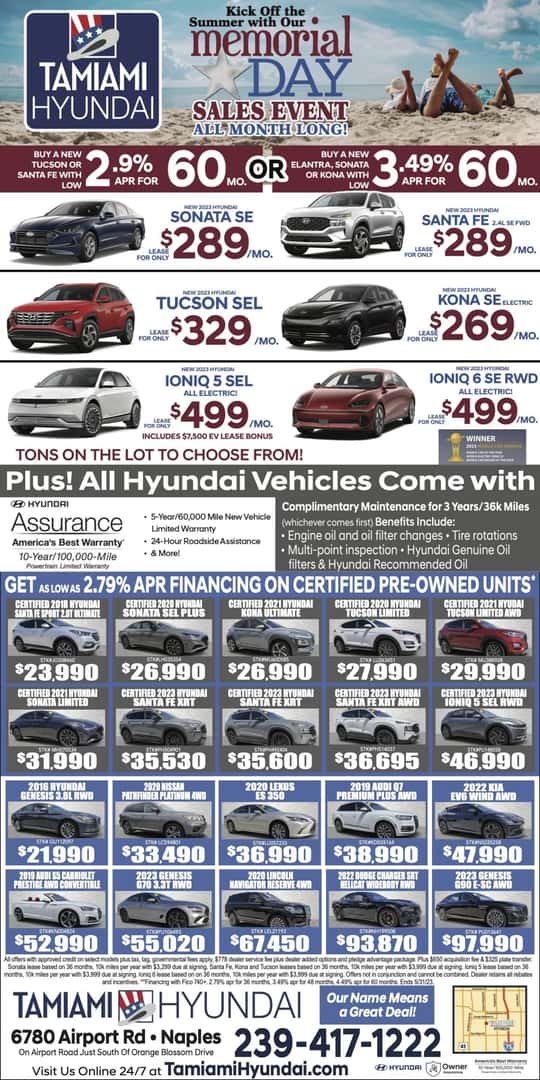 Weekly Ad | Tamiami Hyundai