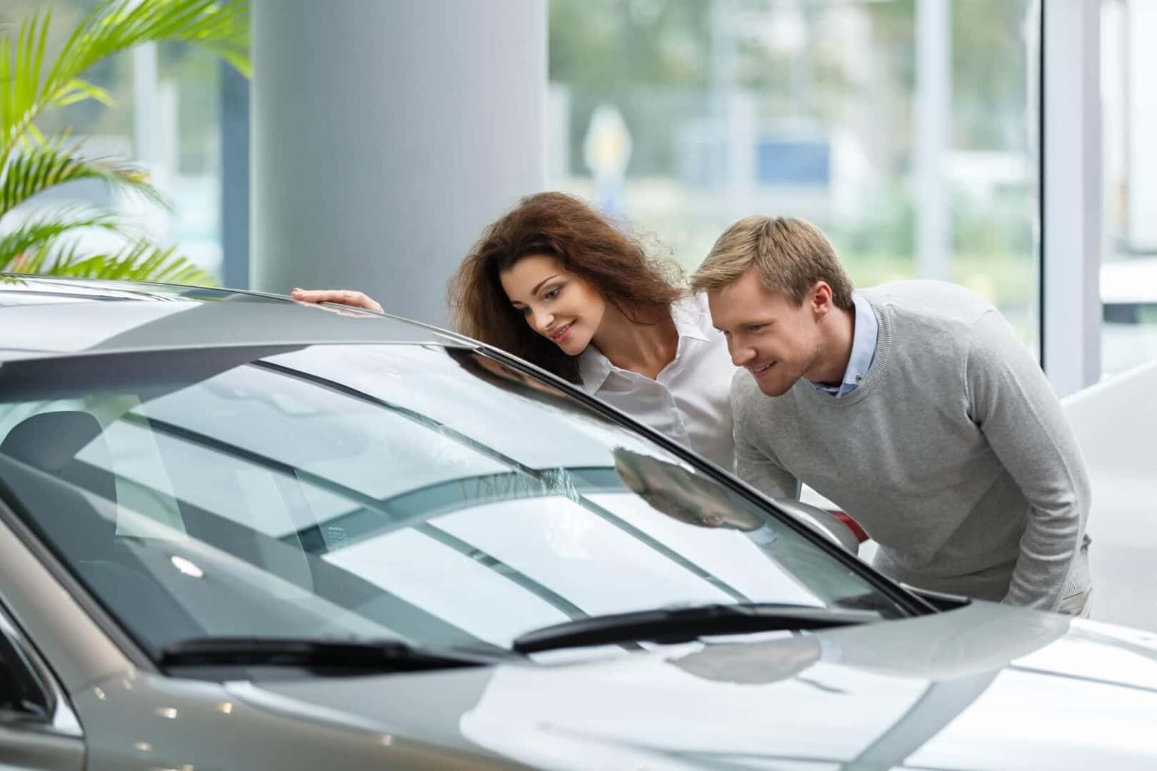 Browsing Used Cars at Dealership